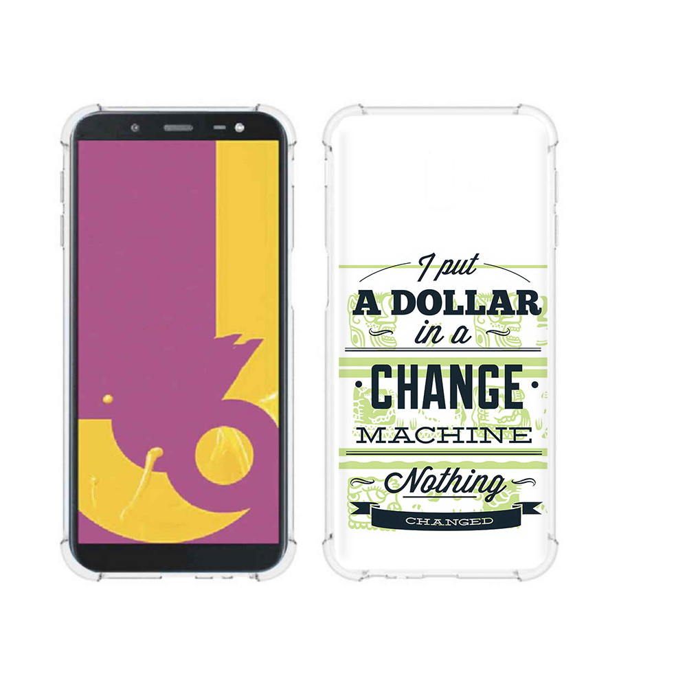 

Чехол MyPads Tocco для Samsung Galaxy J6+ (2018) доллар надпись (PT119175.557.336), Прозрачный, Tocco