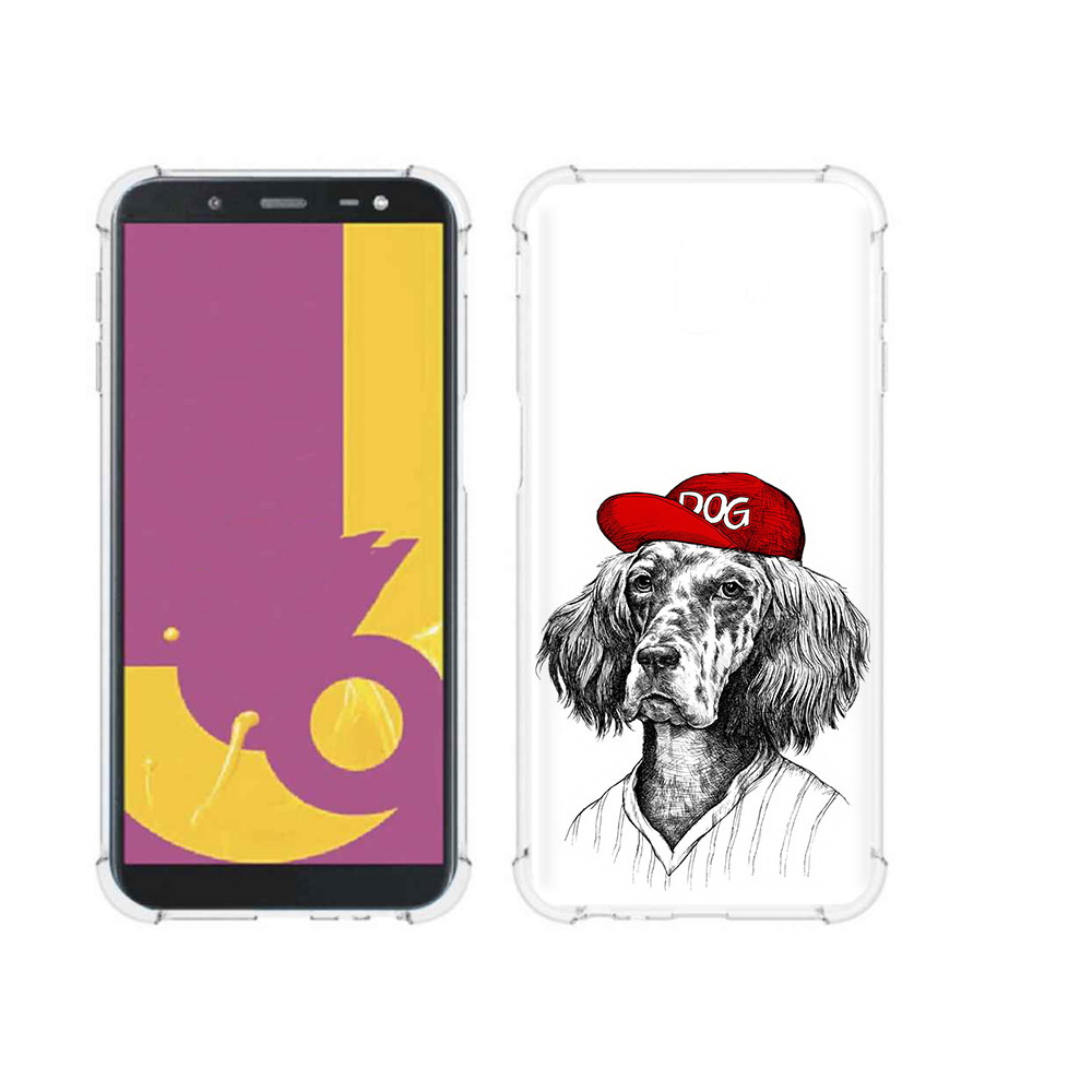 

Чехол MyPads Tocco для Samsung Galaxy J6+ (2018) дог (PT119175.557.333), Прозрачный, Tocco