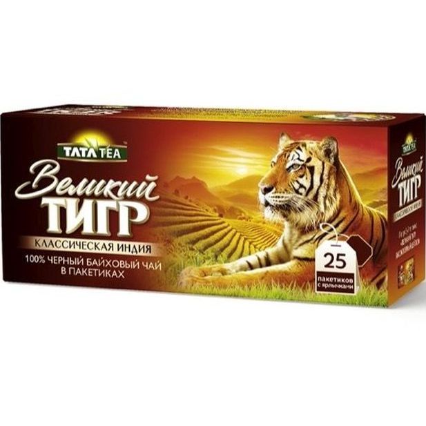 

Чай черный Grand Великий Тигр в пакетиках 1,5 г х 25 шт