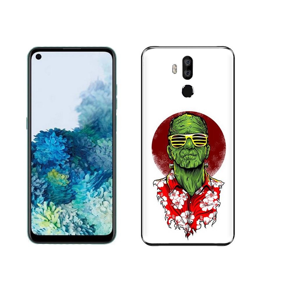 

Чехол MyPads Tocco для Oukitel K9 крутой зеленый мужчина в очках, Прозрачный, Tocco