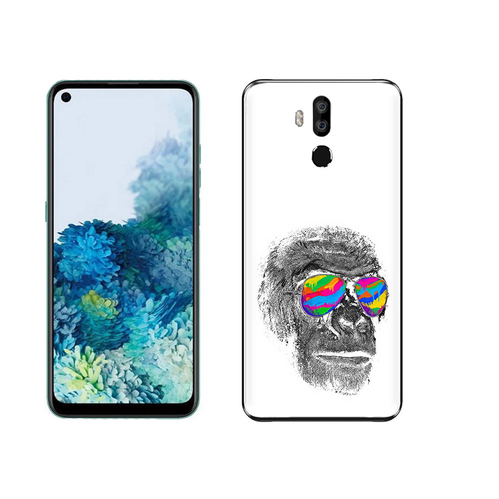 

Чехол MyPads Tocco для Oukitel K9 крутая обезьяна в очках, Прозрачный, Tocco
