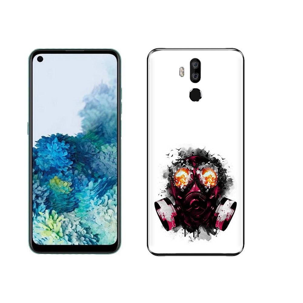 

Чехол MyPads Tocco для Oukitel K9 красный противогаз, Прозрачный, Tocco