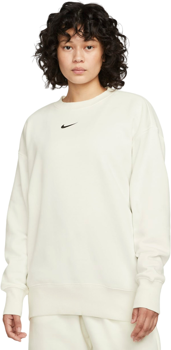 Свитшот женский Nike W Nsw Phnx Flc Os Crew белый 2XL