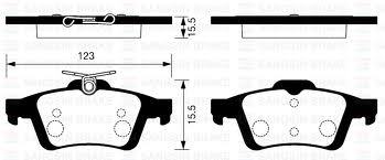 

Комплект тормозных колодок Sangsin brake SP2091