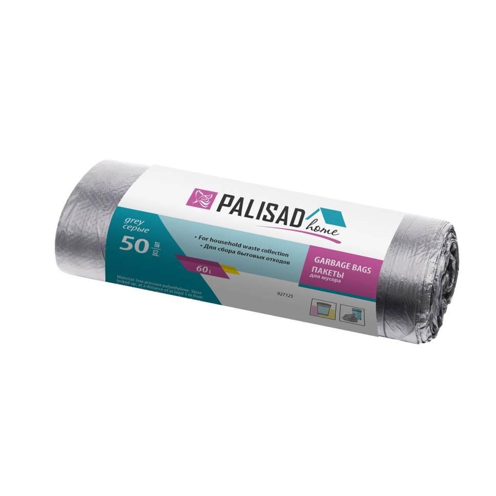 

Мешки для мусора Palisad арт. 927125 60 литров, 50шт. х 5уп.