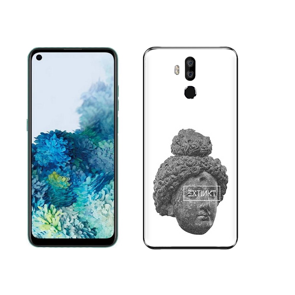 

Чехол MyPads Tocco для Oukitel K9 каменное лицо девушки, Прозрачный, Tocco