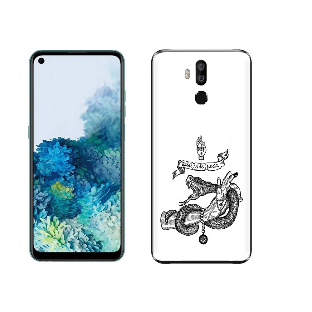 

Чехол MyPads Tocco для Oukitel K9 змея на руке рисунок, Прозрачный, Tocco