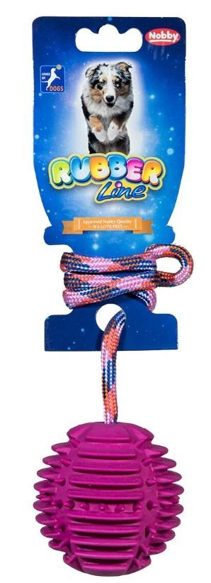 

Игрушка для собак Nobby мяч рельефный, фиолетовый, резина, 7,5см, Мяч рельефный