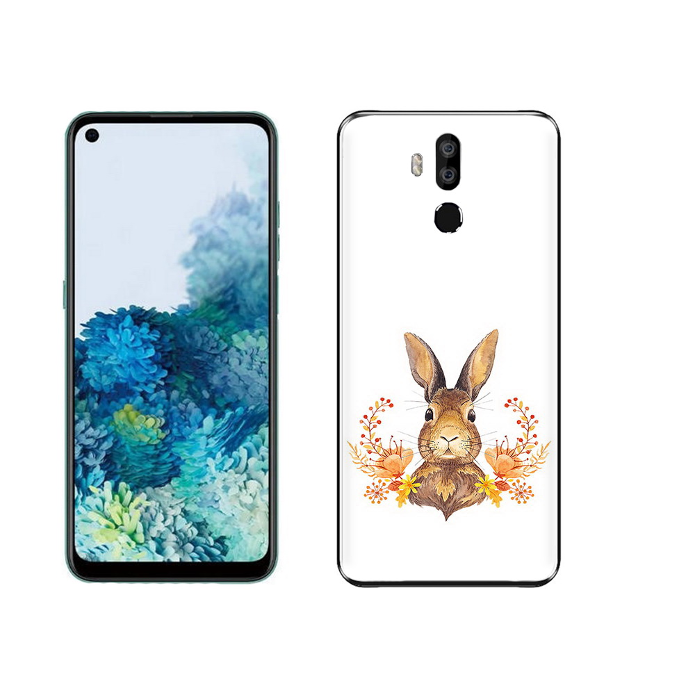 

Чехол MyPads Tocco для Oukitel K9 зайка в цветах, Прозрачный, Tocco
