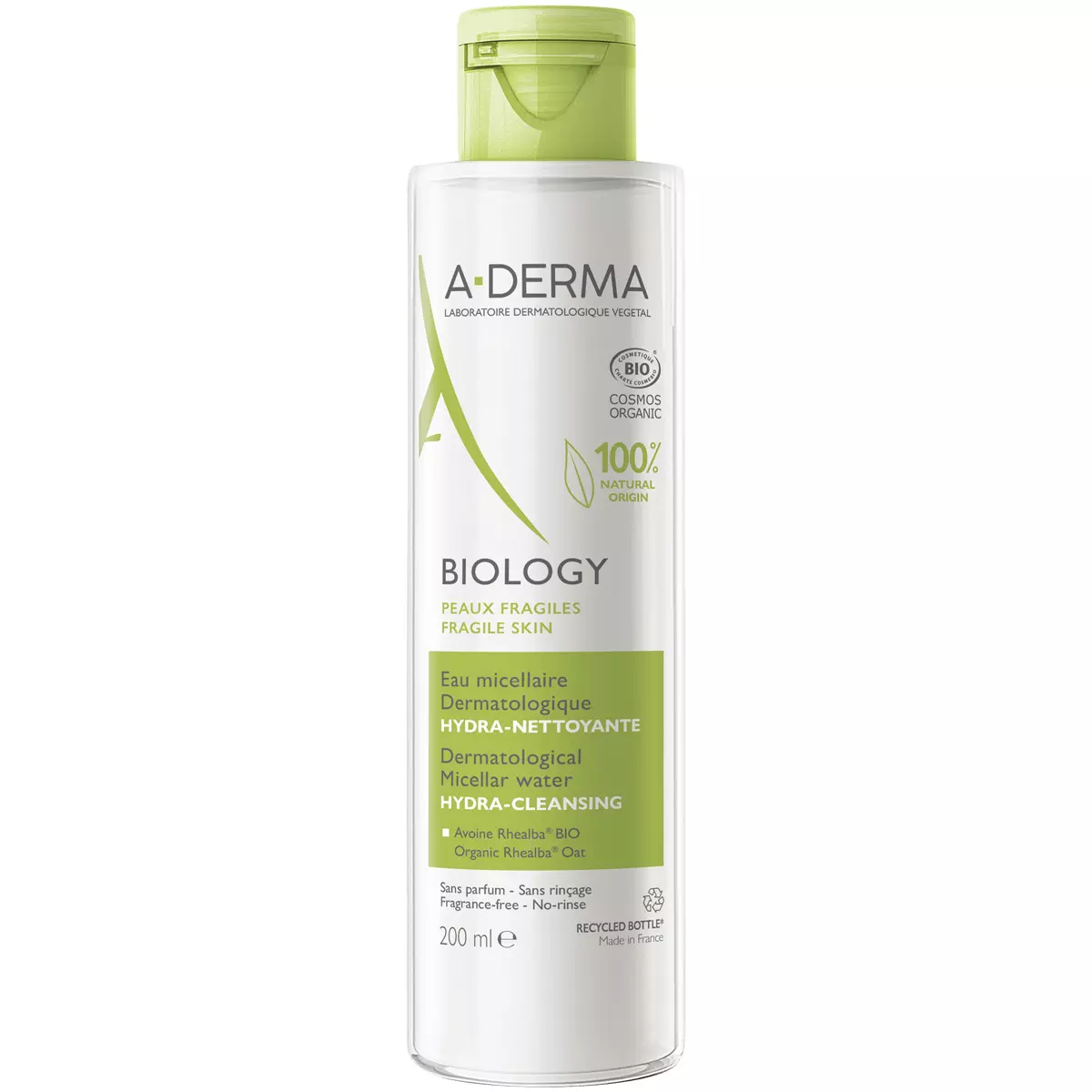 Мицеллярная вода для лица A-Derma Biology Dermatological Micellar Water Hydra-Cleansing бизорюк кремовое мыло для рук и лица cosmos moon rose 200