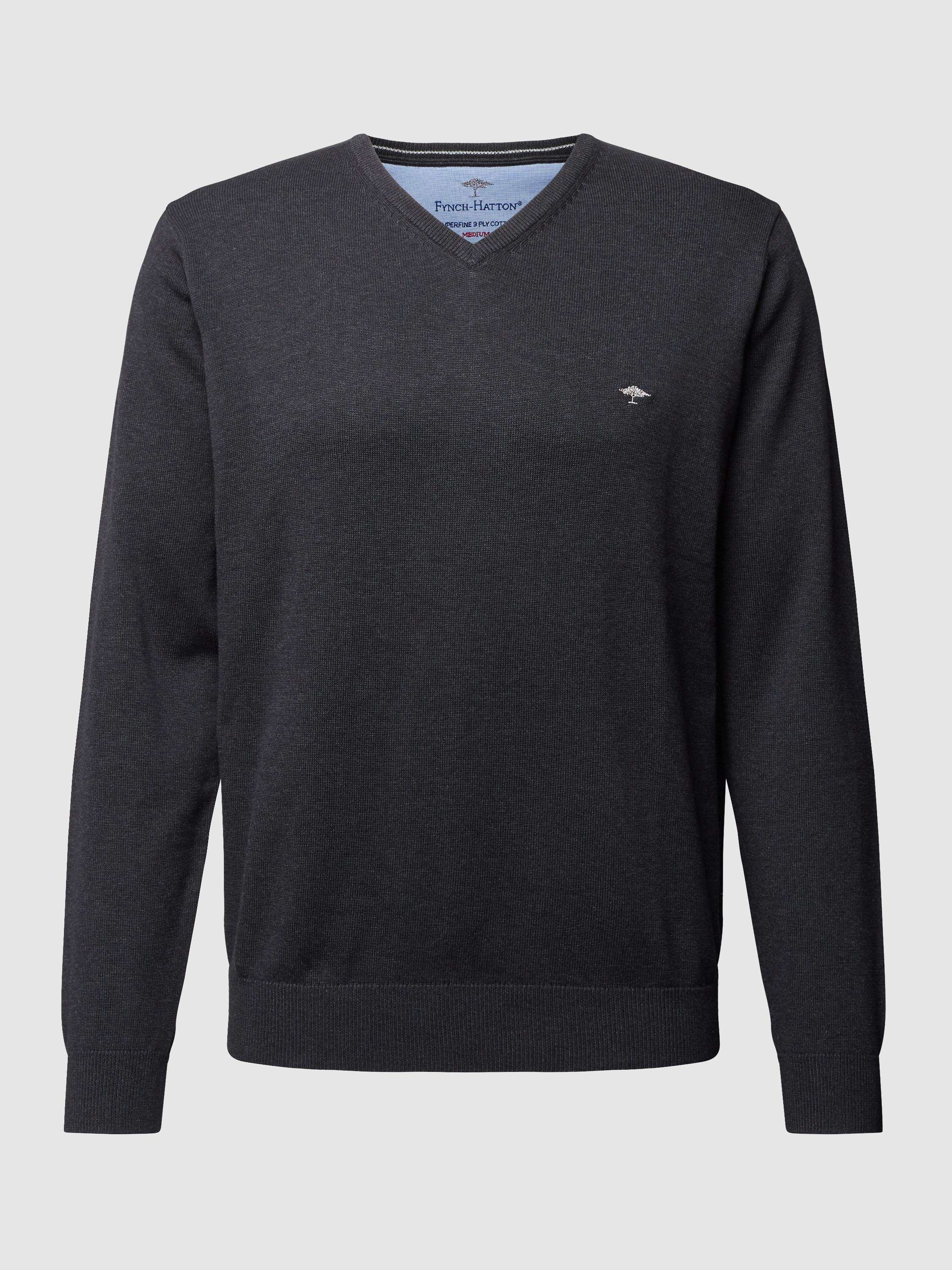 Пуловер мужской Fynch-Hatton 1015381 серый 2XL (доставка из-за рубежа)