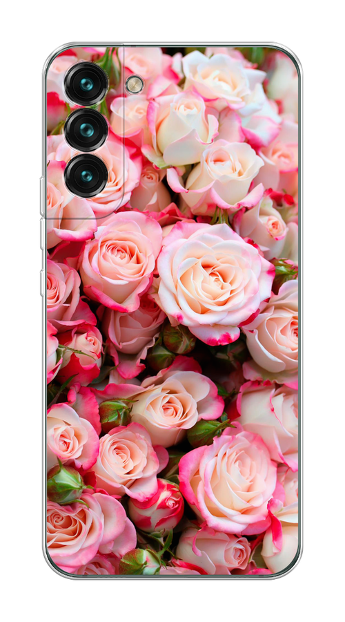 

Чехол на Samsung Galaxy S22 "Много роз", Розовый, 2103850-2
