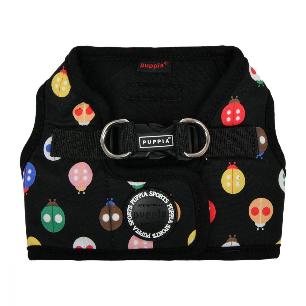 

Шлейка-жилет для собак Puppia Lady Beetle-A черная, M, обхват груди 36 см, ош 28 см, Черный, Beetle-A шлейка-жилетка