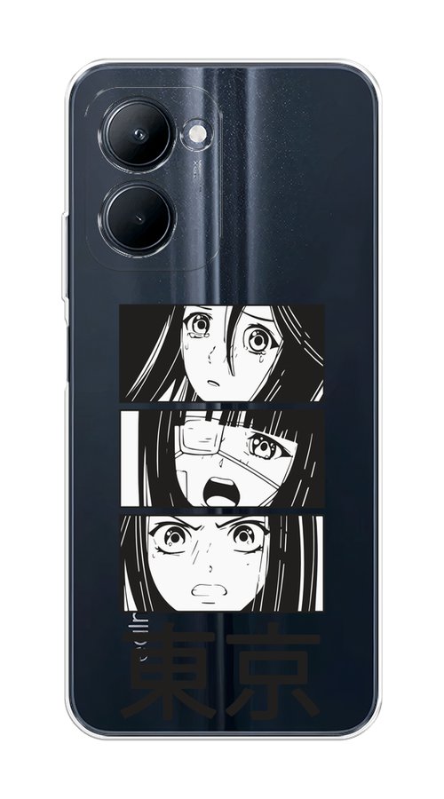 

Чехол на Realme C33 "Tokyo girls", Белый;черный;прозрачный, 2511350-1