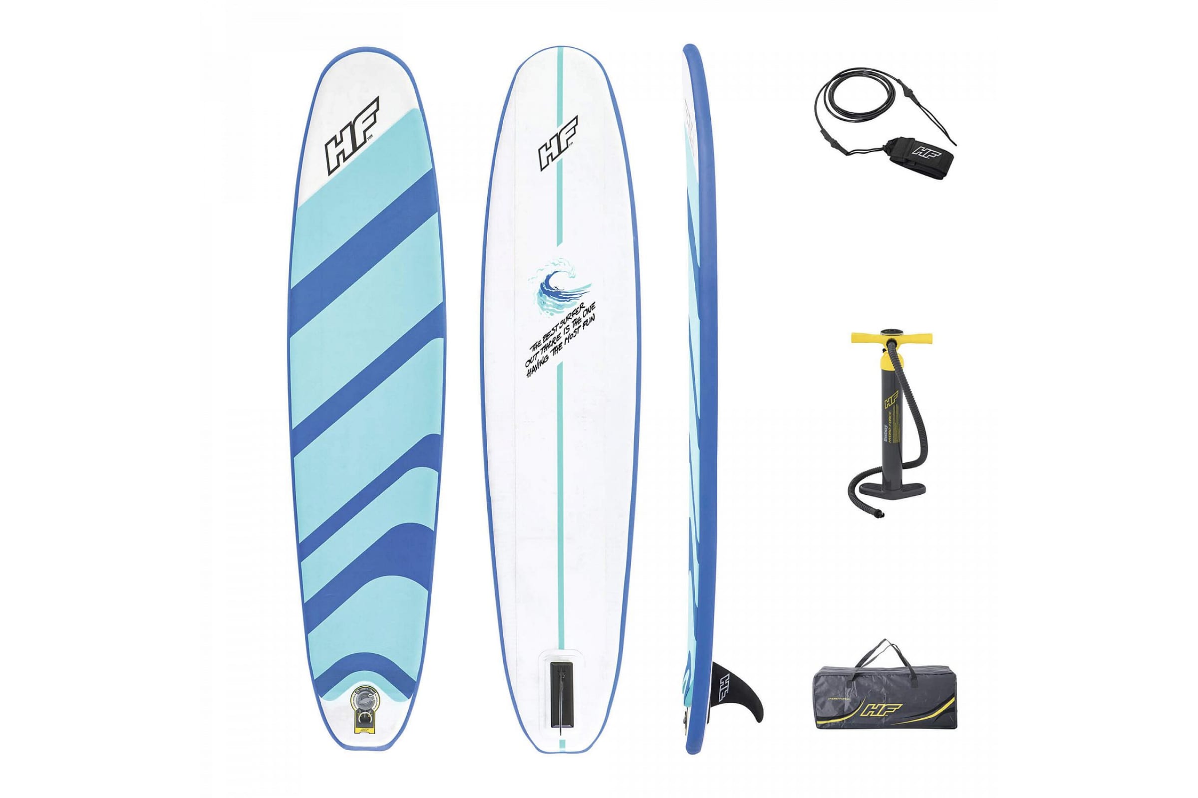 

SUP-доска Bestway COMPACT SURF 65336 BW 00898 243x57x7см, насос, сумка, страховочный трос