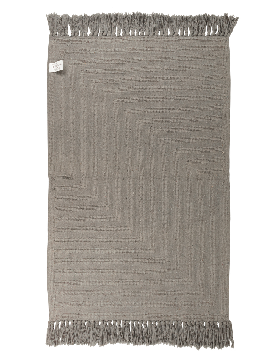 Коврик Аквалиния Прованс Зигзаг с кистями, серый, 60х100см, SI-5316g-100