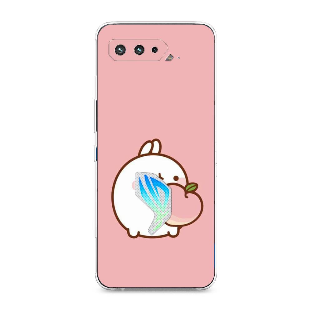фото Чехол awog "кролик с персиком" для asus rog phone 5