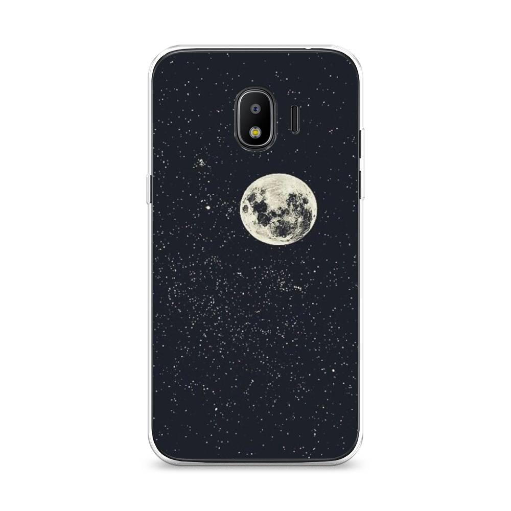 

Чехол на Samsung Galaxy J2 2018 "Полнолуние", Красный, 25650-2