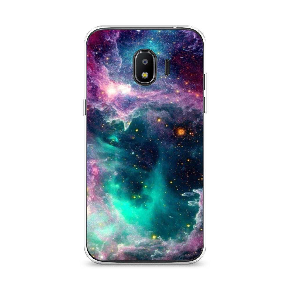 

Чехол на Samsung Galaxy J2 2018 "Звездные облака", Розовый;бежевый, 25650-2