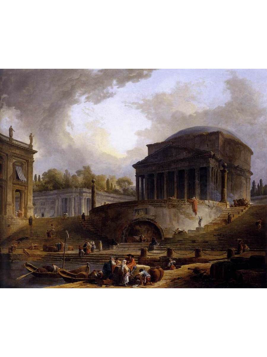 

Постер DRABS A2 Гюбер Робер View of Ripetta