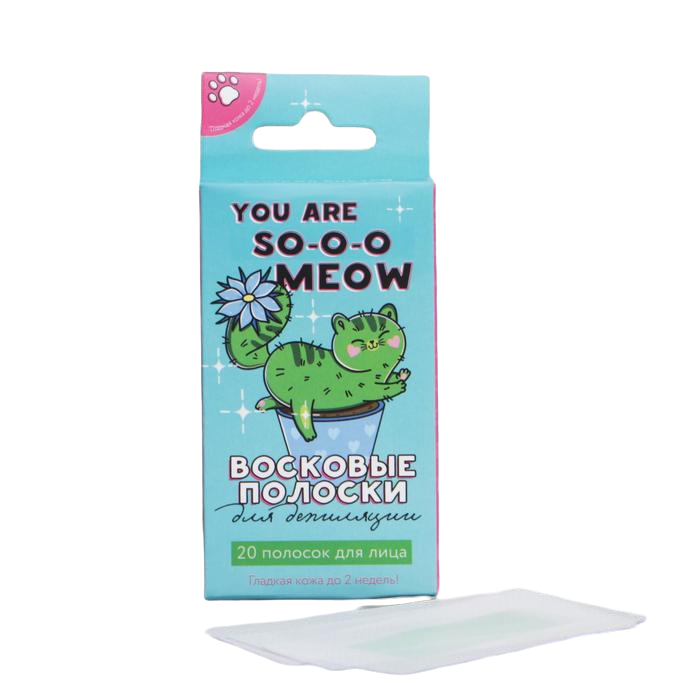 

Восковые полоски для лица You are so meow 20шт. 5453655