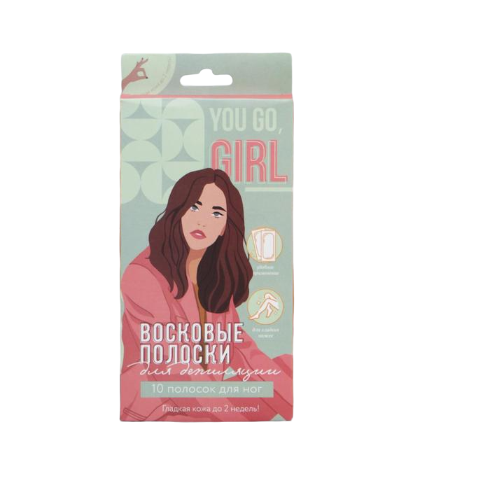 

Восковые полоски для ног You go girl, 10шт. 5453650