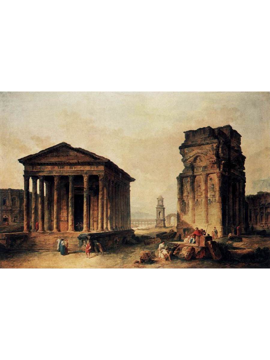 

Постер DRABS A2 Гюбер Робер Ruins at Nimes