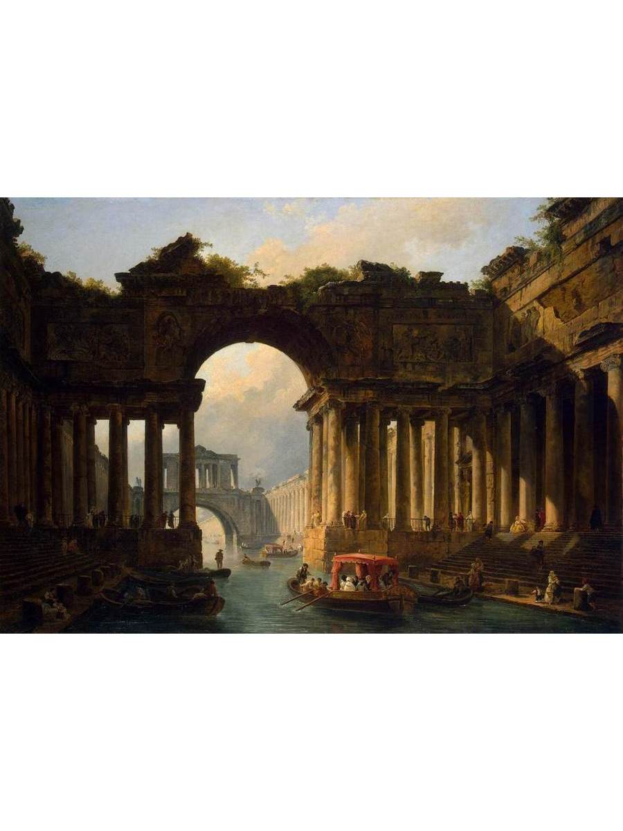 

Постер DRABS A2 Гюбер Робер Architectural Landscape with a Canal