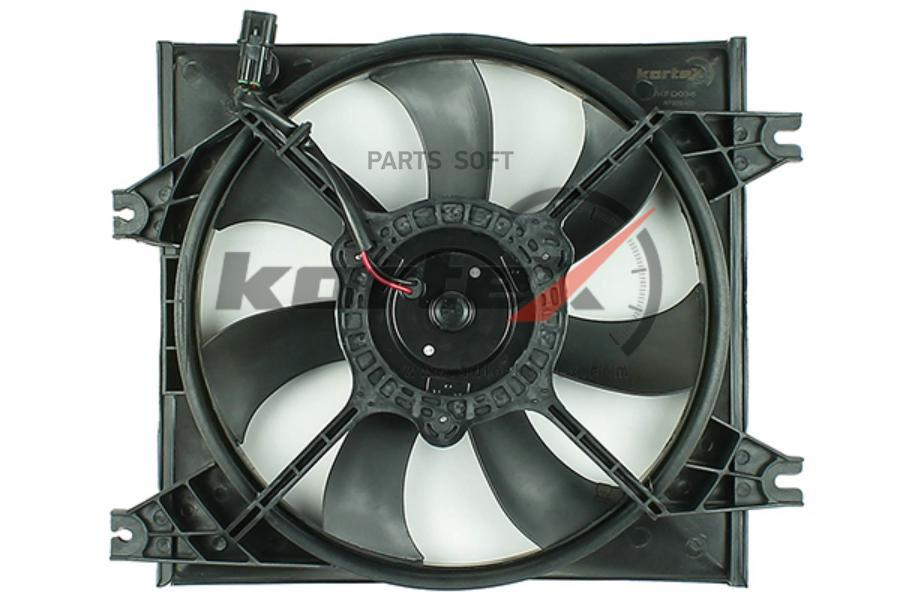 Вентилятор радиатора Hyundai Accent (99-) MT (LFAC 0850) с кожухом