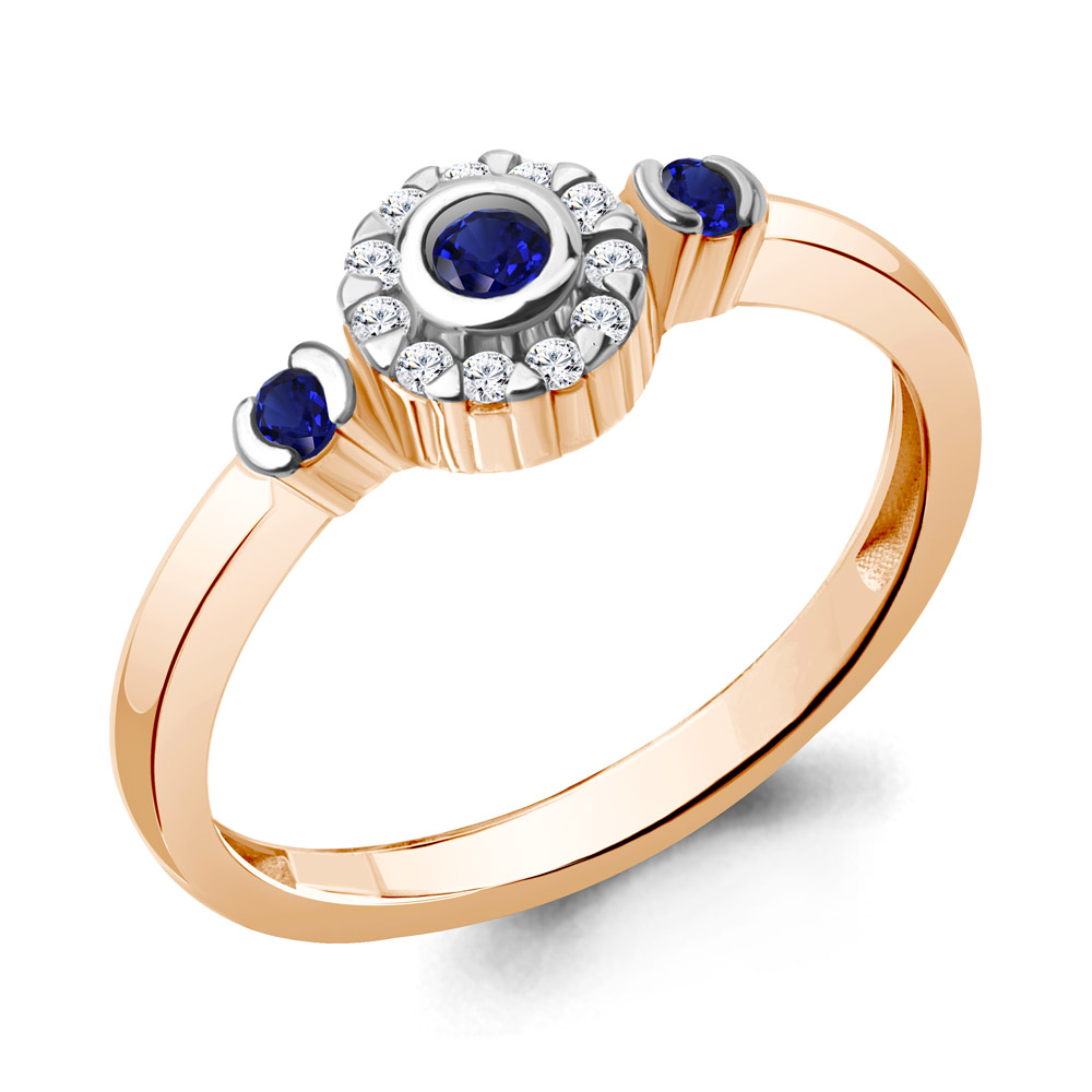 

Кольцо из серебра с фианитом Aquamarine Aquamarine 67470АБ_925_з р, 67470АБ_925_з