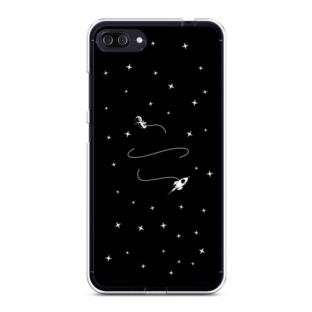 

Чехол на Asus Zenfone 4 Max ZC554KL "Полет вокруг луны", Белый;серый;черный, 42150-2