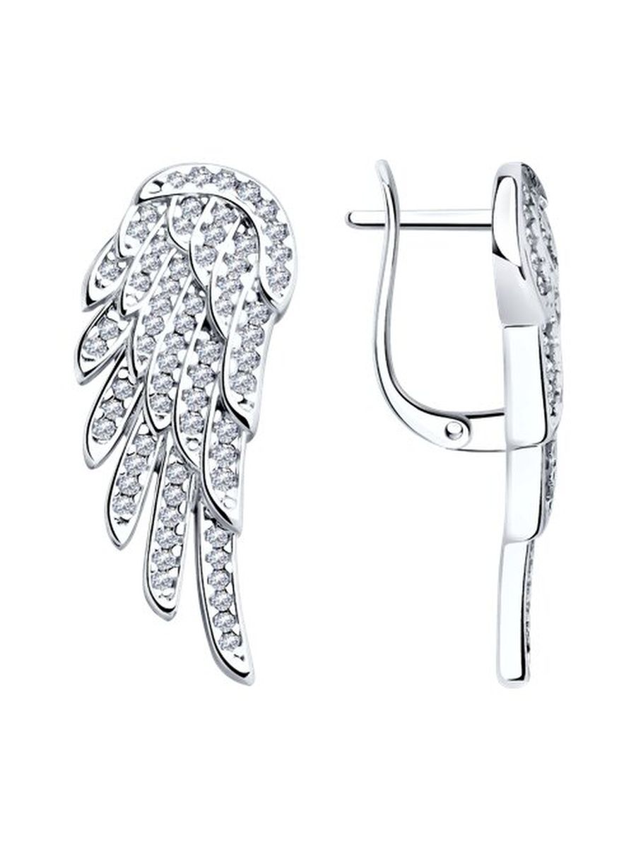 

Серьги из серебра TEO MAORI 894025807, фианит, 894025807