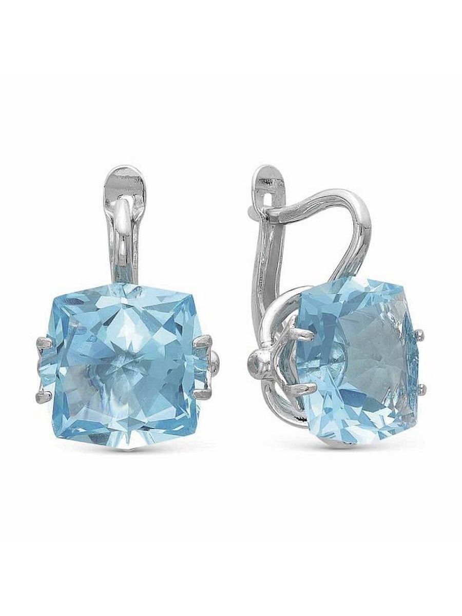

Серьги из серебра TEO MAORI 83362252Д3, топаз искусственный, 83362252Д3