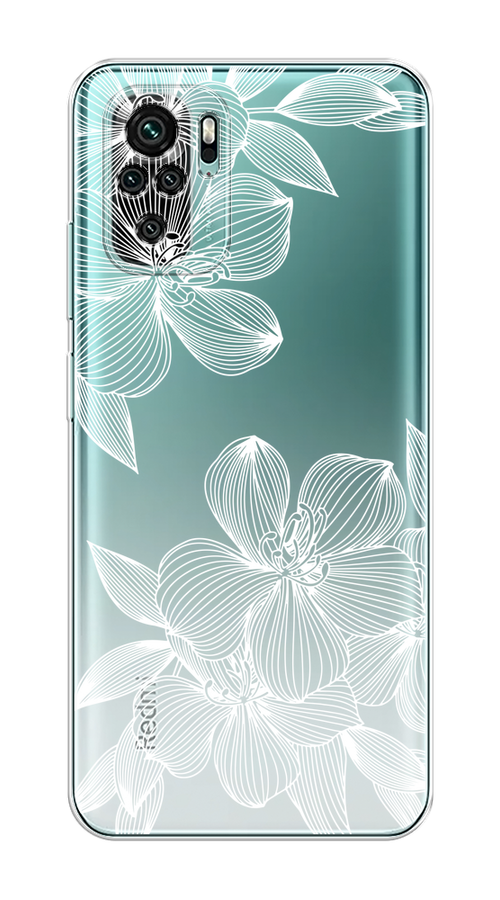 

Чехол на Xiaomi Redmi Note 10/Note 10S/Poco M5s "Крокус", Белый;прозрачный, 316250-1