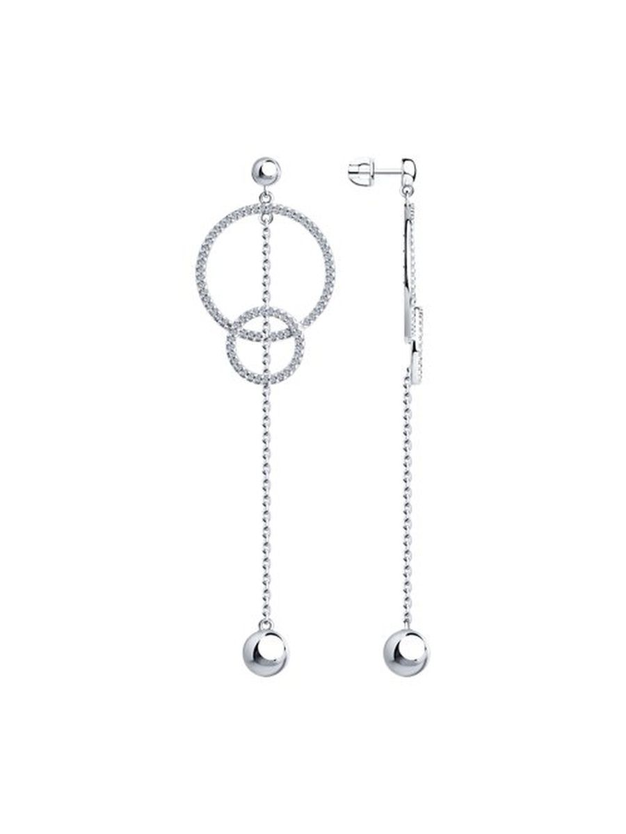 

Серьги из серебра TEO MAORI 894023600, фианит, 894023600