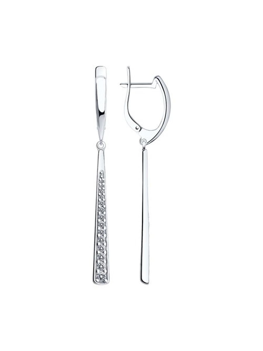 

Серьги из серебра TEO MAORI 894022837, фианит, 894022837