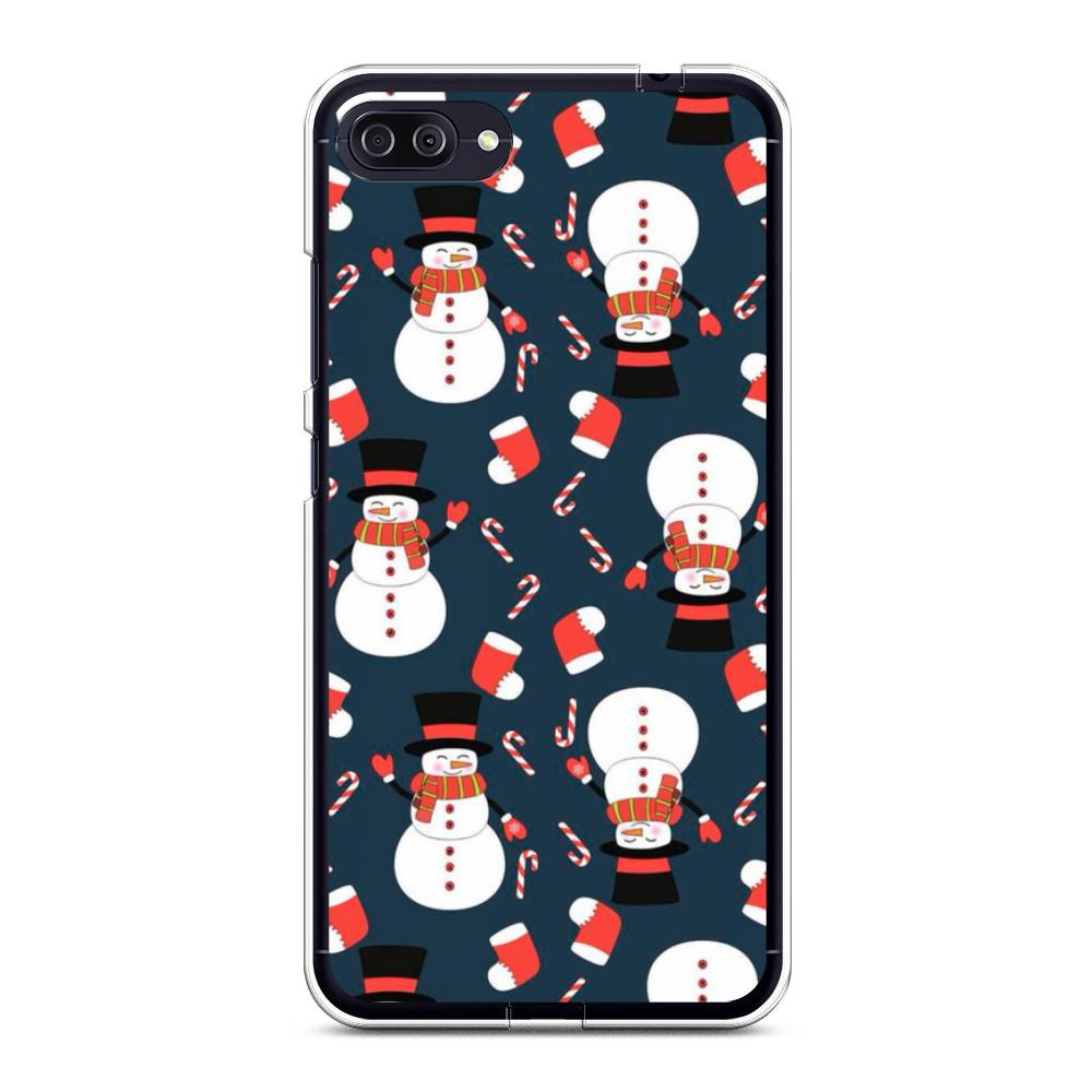 

Чехол Case Place 42150-5 для Asus ZenFone 4 Max (ZC554KL) "Синие снеговики", 42150-5