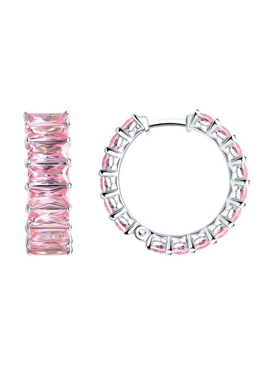 

Серьги конго из серебра TEO MAORI 894025317, фианит, 894025317