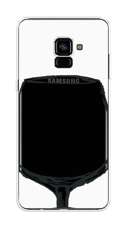 

Чехол на Samsung Galaxy A8 Plus 2018 "Wine not white", Белый, 25550-6