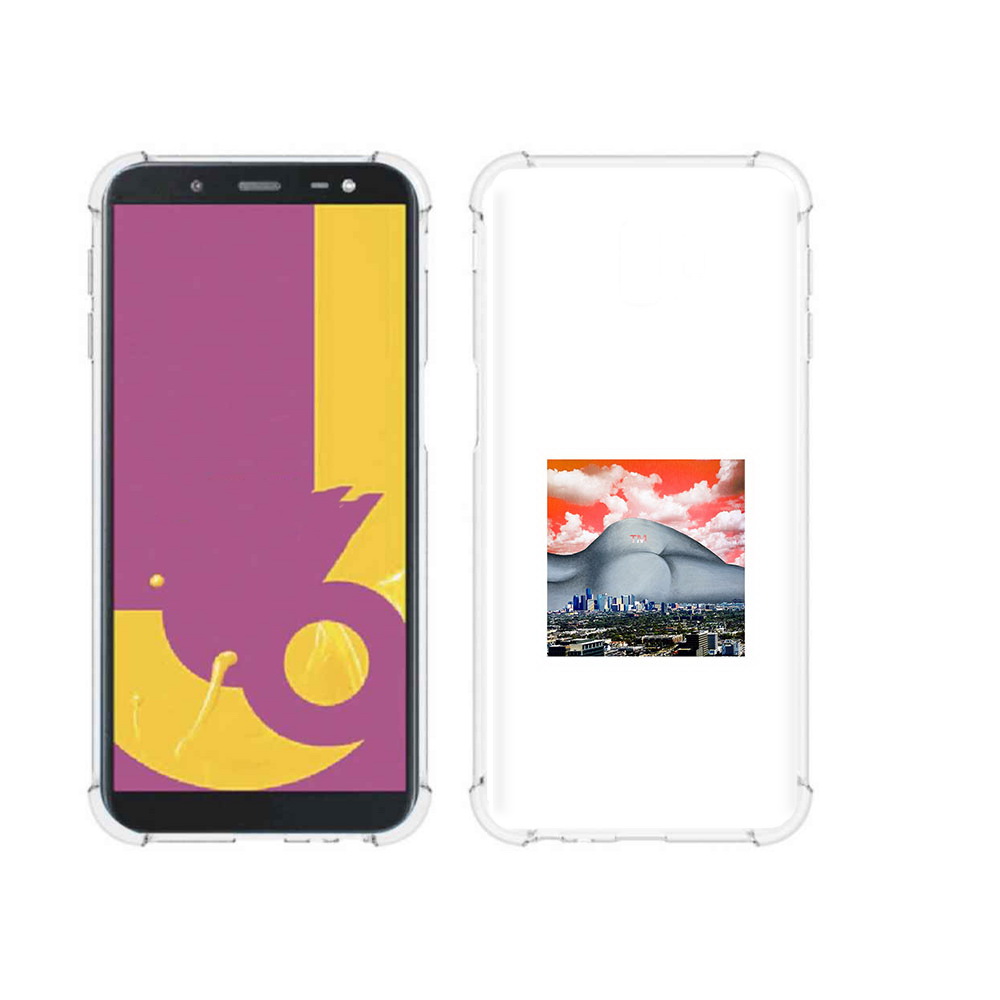 

Чехол MyPads Tocco для Samsung Galaxy J6+ (2018) город с девушкой на фоне, Прозрачный, Tocco