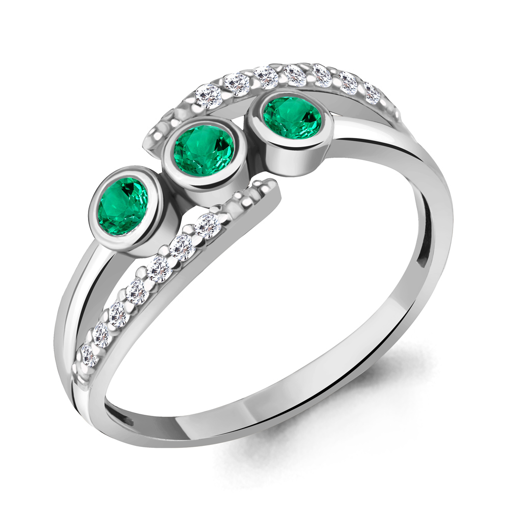 

Кольцо из серебра с фианитом Aquamarine Aquamarine 67451АГ_925_р р. 21, 67451АГ_925_р
