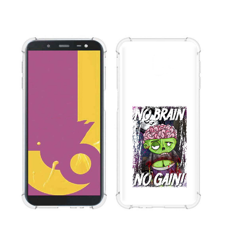 

Чехол MyPads Tocco для Samsung Galaxy J6+ (2018) глупый зомби (PT119175.557.289), Прозрачный, Tocco
