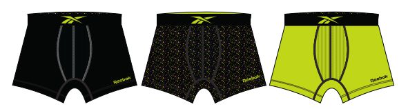 Комплект трусов мужских Reebok Mens Rbk Sports Trunks Trainer 3Pk черных XL 3 шт