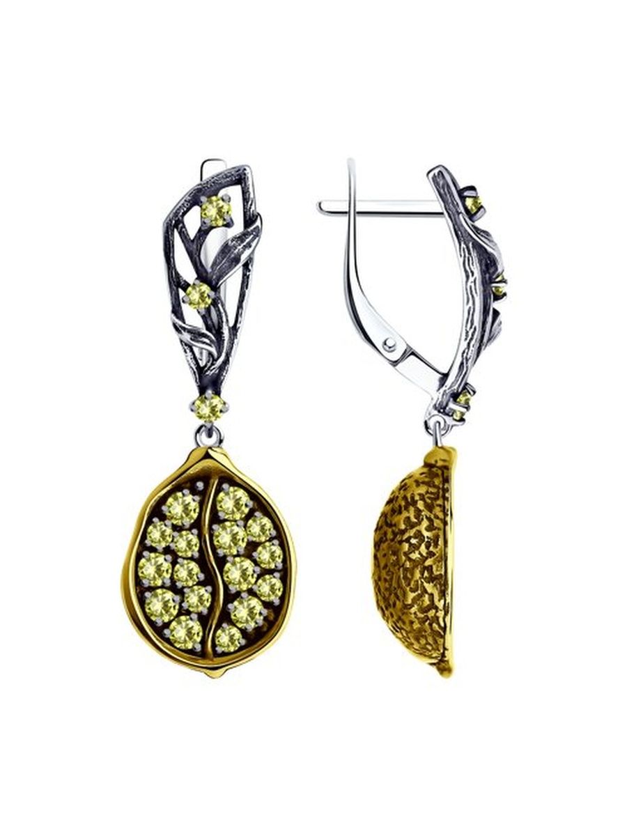 

Серьги из серебра TEO MAORI 895020070, фианит, 895020070