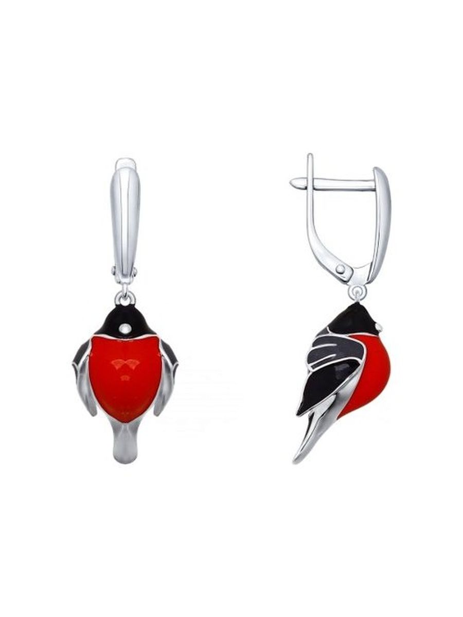 

Серьги из серебра TEO MAORI 894021699, эмаль, 894021699