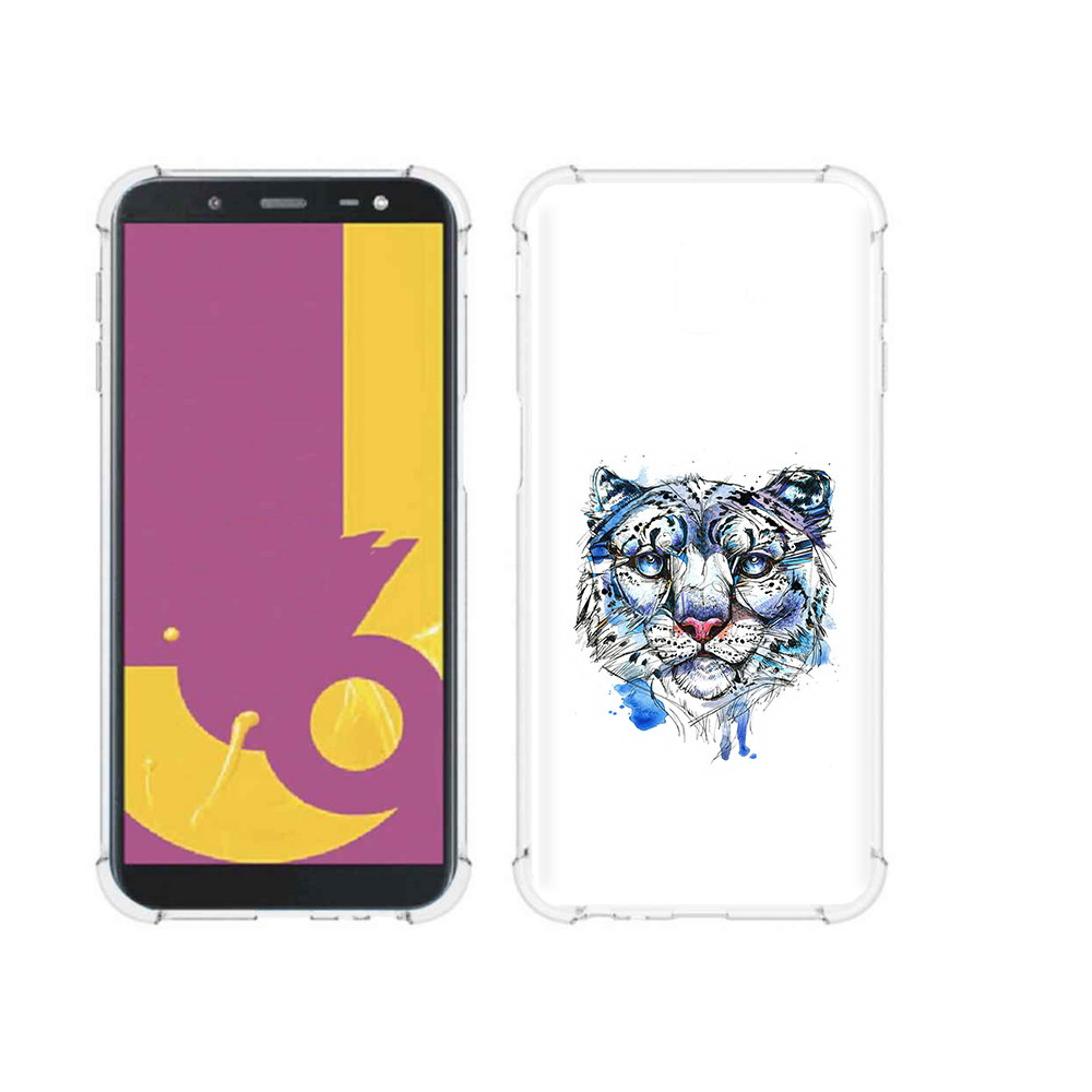 

Чехол MyPads Tocco для Samsung Galaxy J6+ (2018) водяной тигр (PT119175.557.263), Прозрачный, Tocco