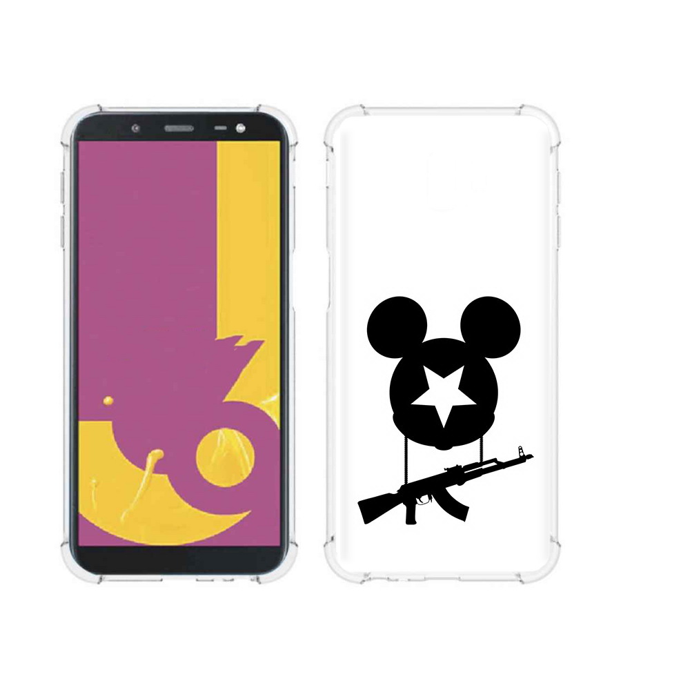 

Чехол MyPads Tocco для Samsung Galaxy J6+ (2018) АК Микки (PT119175.557.26), Прозрачный, Tocco