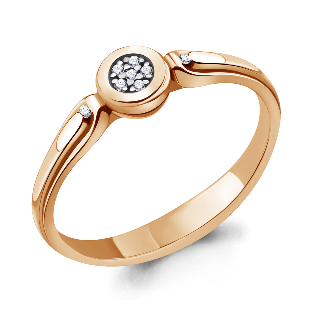 

Кольцо из серебра с бриллиантом р. 17 Aquamarine 060063_925_з, 060063_925_з