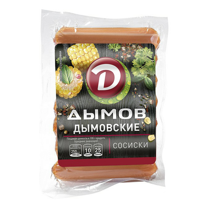 

Сосиски Дымов Дымовские вареные 300 г