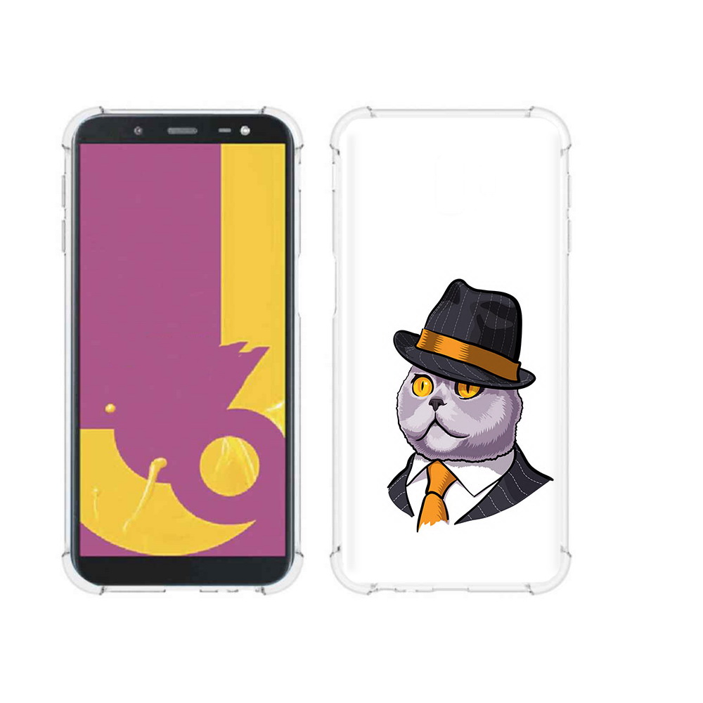 

Чехол MyPads Tocco для Samsung Galaxy J6+ (2018) британец (PT119175.557.247), Прозрачный, Tocco